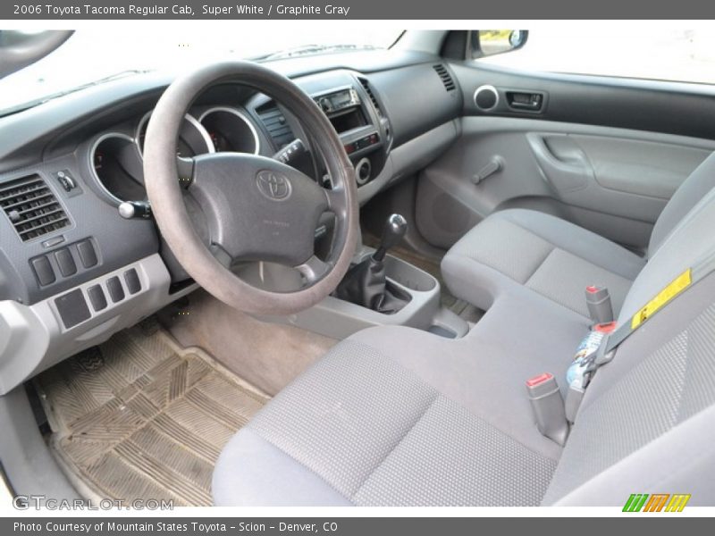 Super White / Graphite Gray 2006 Toyota Tacoma Regular Cab