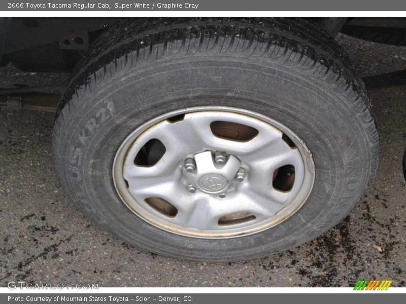 Super White / Graphite Gray 2006 Toyota Tacoma Regular Cab