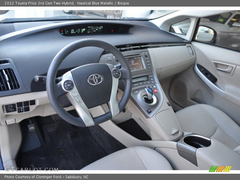 Nautical Blue Metallic / Bisque 2012 Toyota Prius 3rd Gen Two Hybrid