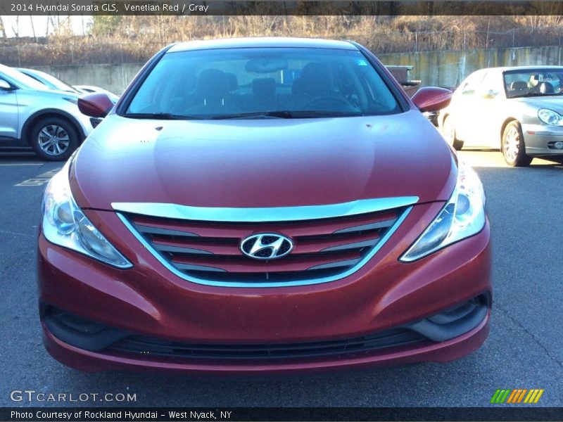 Venetian Red / Gray 2014 Hyundai Sonata GLS