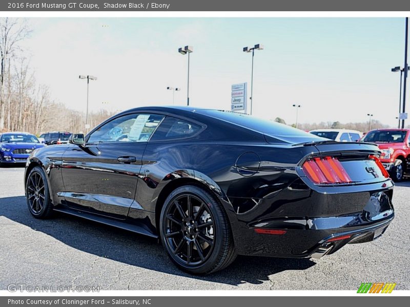 Shadow Black / Ebony 2016 Ford Mustang GT Coupe