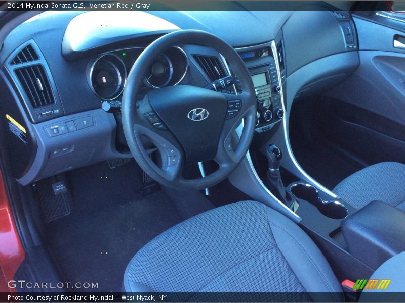 Venetian Red / Gray 2014 Hyundai Sonata GLS