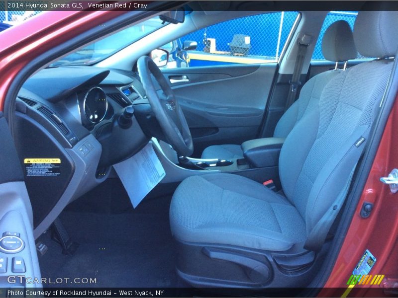 Venetian Red / Gray 2014 Hyundai Sonata GLS