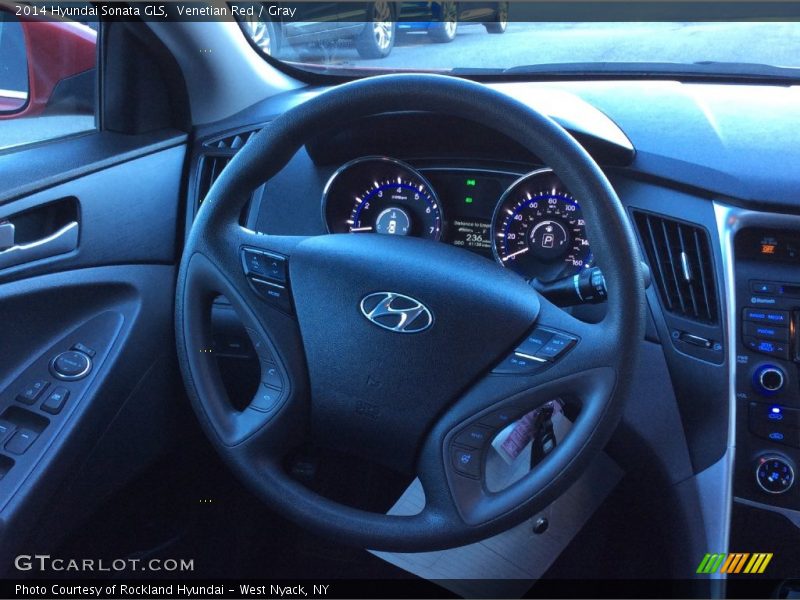 Venetian Red / Gray 2014 Hyundai Sonata GLS