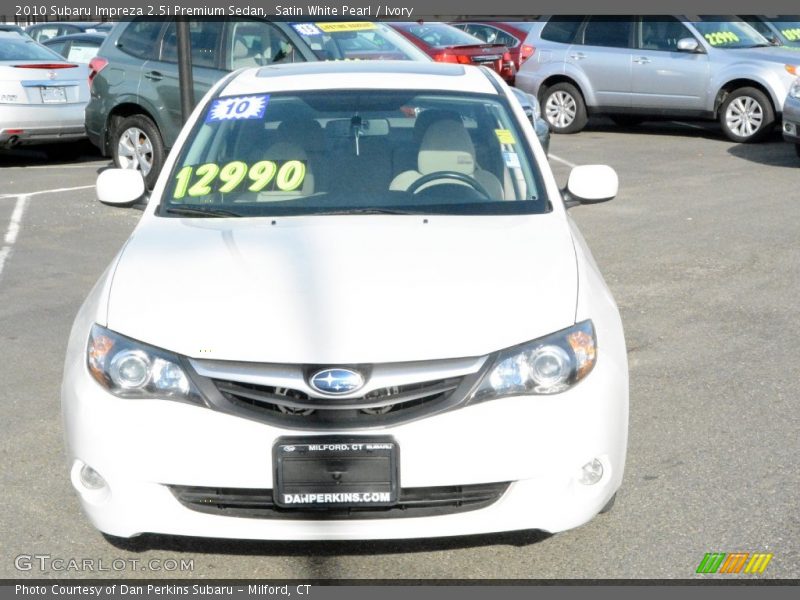 Satin White Pearl / Ivory 2010 Subaru Impreza 2.5i Premium Sedan