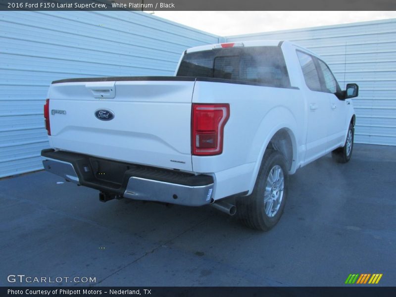 White Platinum / Black 2016 Ford F150 Lariat SuperCrew
