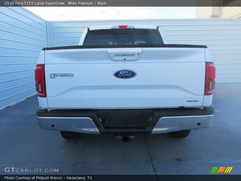 White Platinum / Black 2016 Ford F150 Lariat SuperCrew