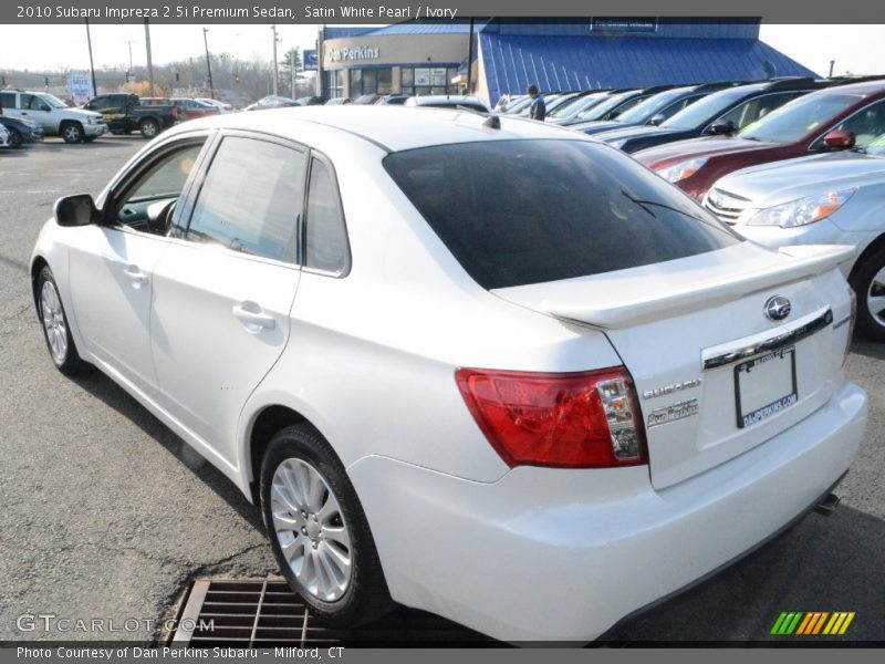 Satin White Pearl / Ivory 2010 Subaru Impreza 2.5i Premium Sedan