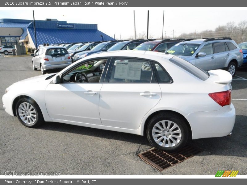 Satin White Pearl / Ivory 2010 Subaru Impreza 2.5i Premium Sedan