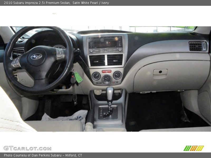 Satin White Pearl / Ivory 2010 Subaru Impreza 2.5i Premium Sedan