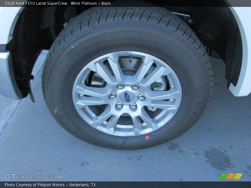 White Platinum / Black 2016 Ford F150 Lariat SuperCrew