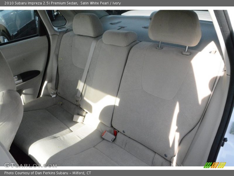 Satin White Pearl / Ivory 2010 Subaru Impreza 2.5i Premium Sedan
