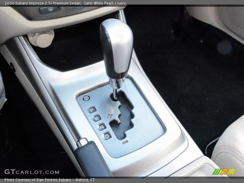 Satin White Pearl / Ivory 2010 Subaru Impreza 2.5i Premium Sedan