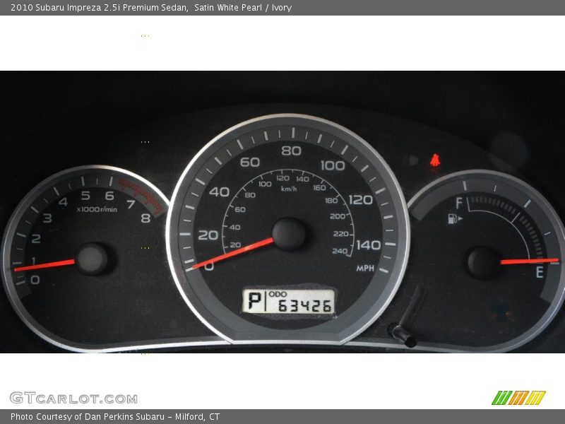 Satin White Pearl / Ivory 2010 Subaru Impreza 2.5i Premium Sedan