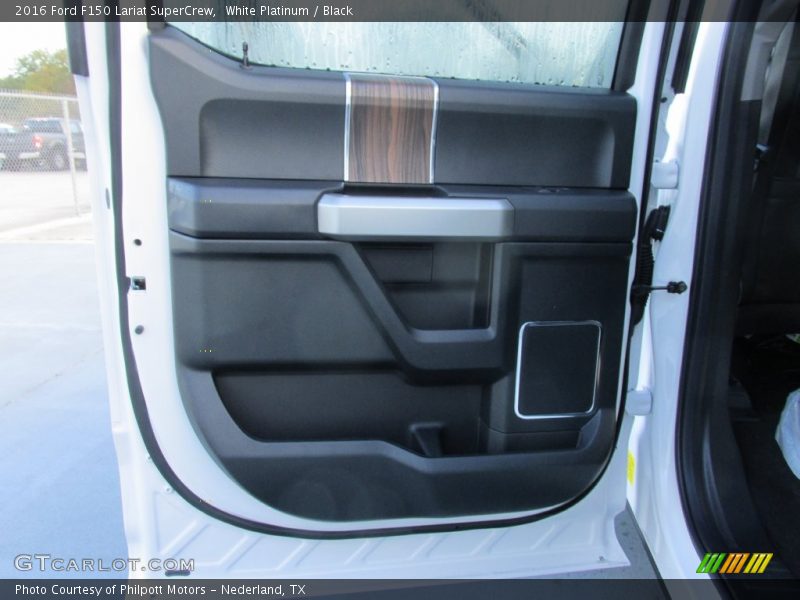White Platinum / Black 2016 Ford F150 Lariat SuperCrew