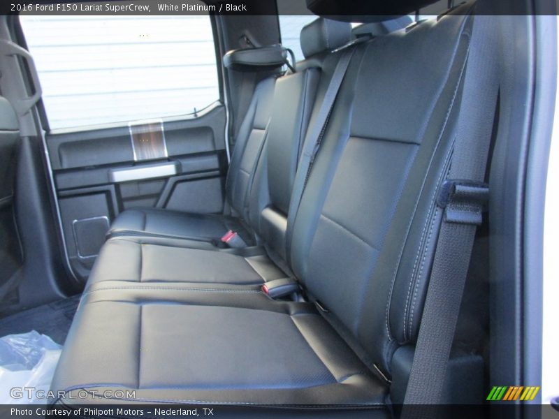 White Platinum / Black 2016 Ford F150 Lariat SuperCrew