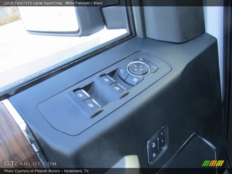 White Platinum / Black 2016 Ford F150 Lariat SuperCrew