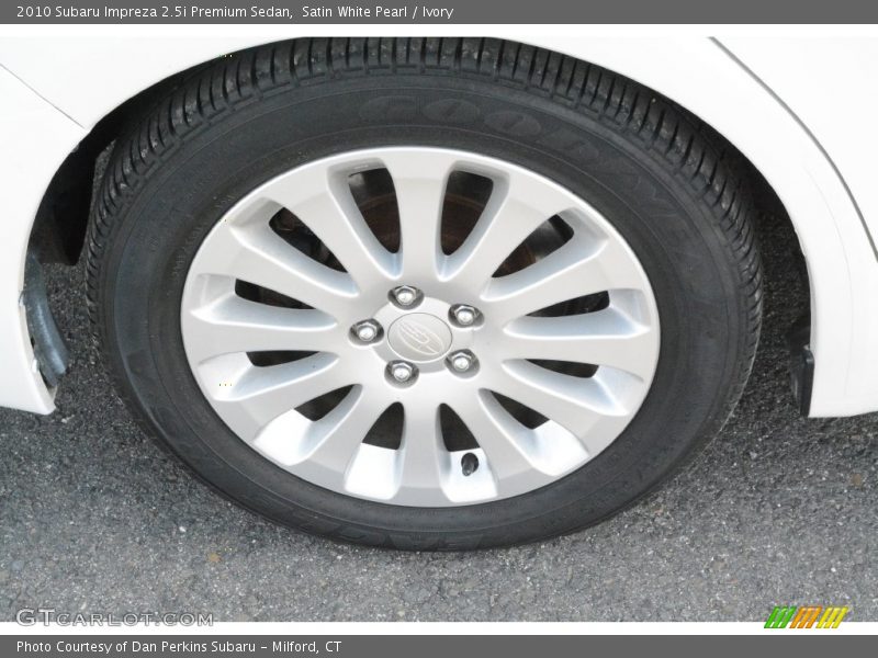 Satin White Pearl / Ivory 2010 Subaru Impreza 2.5i Premium Sedan