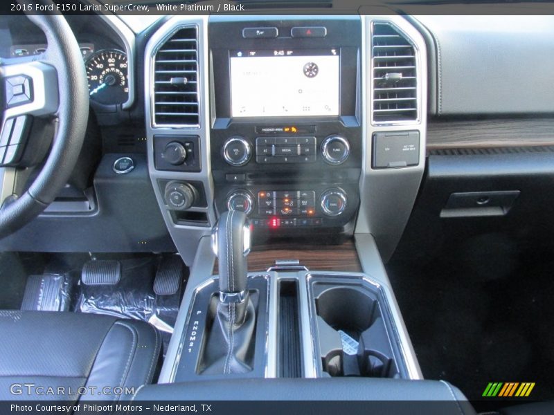 White Platinum / Black 2016 Ford F150 Lariat SuperCrew