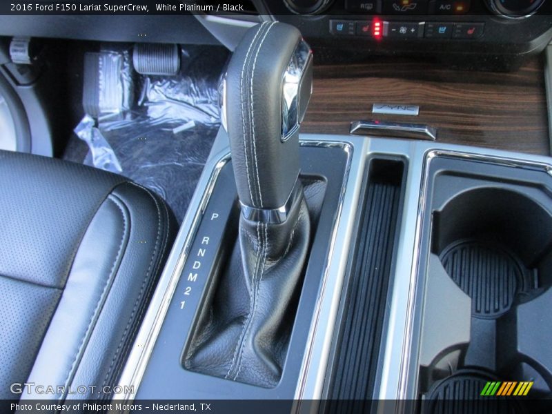 White Platinum / Black 2016 Ford F150 Lariat SuperCrew