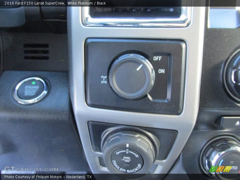 White Platinum / Black 2016 Ford F150 Lariat SuperCrew