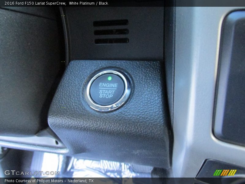 White Platinum / Black 2016 Ford F150 Lariat SuperCrew