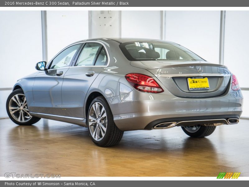 Palladium Silver Metallic / Black 2016 Mercedes-Benz C 300 Sedan
