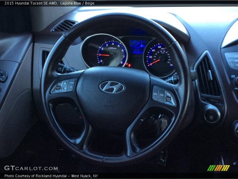 Laguna Blue / Beige 2015 Hyundai Tucson SE AWD