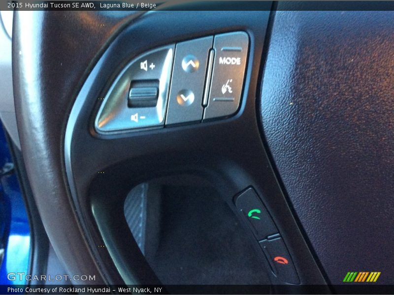 Laguna Blue / Beige 2015 Hyundai Tucson SE AWD