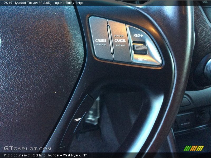 Laguna Blue / Beige 2015 Hyundai Tucson SE AWD