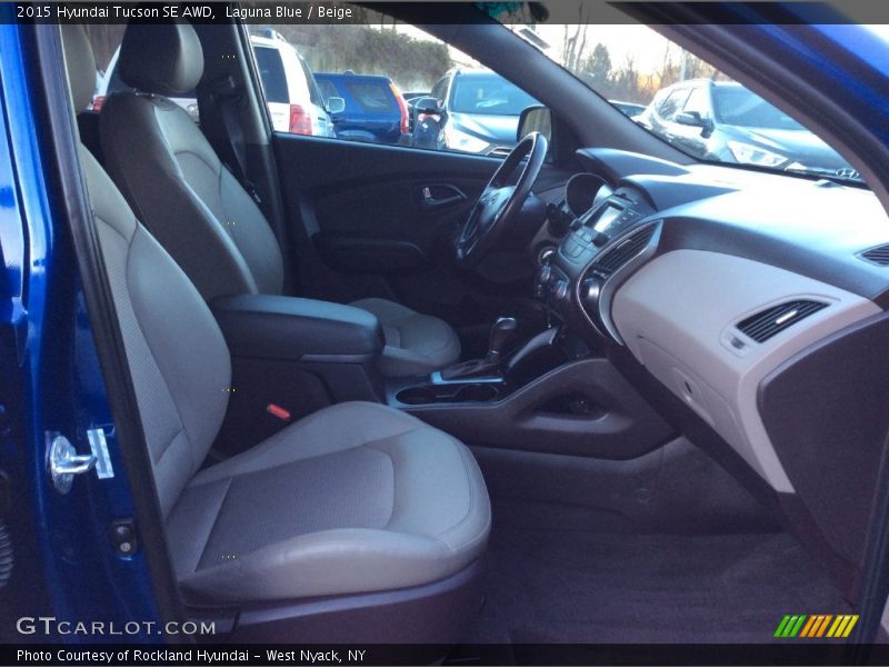 Laguna Blue / Beige 2015 Hyundai Tucson SE AWD
