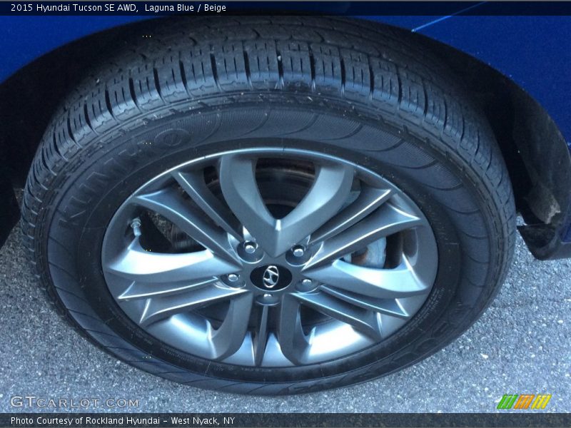 Laguna Blue / Beige 2015 Hyundai Tucson SE AWD