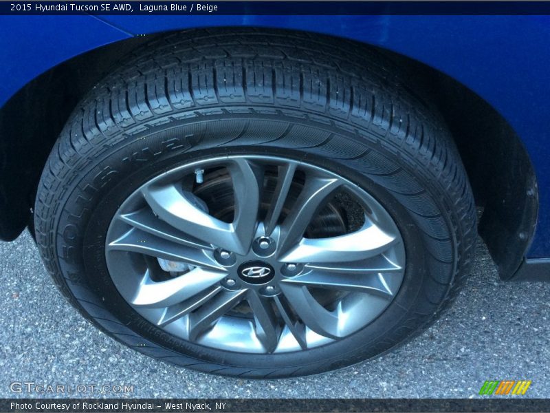 Laguna Blue / Beige 2015 Hyundai Tucson SE AWD