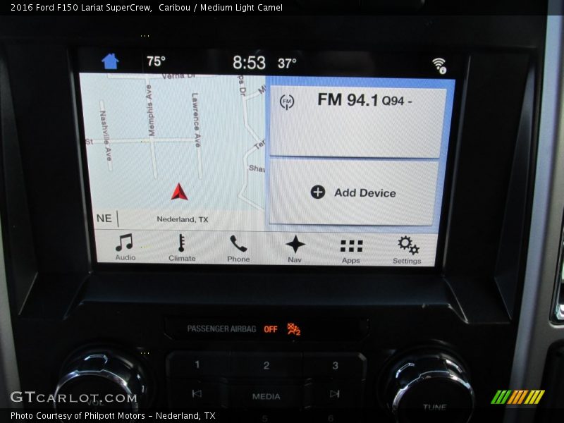 Caribou / Medium Light Camel 2016 Ford F150 Lariat SuperCrew