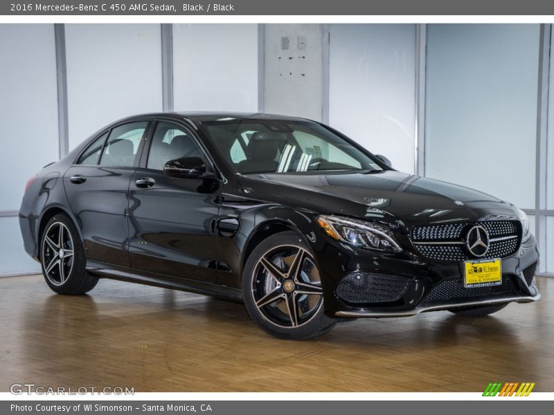 Black / Black 2016 Mercedes-Benz C 450 AMG Sedan