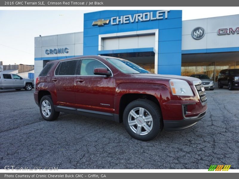 Crimson Red Tintcoat / Jet Black 2016 GMC Terrain SLE