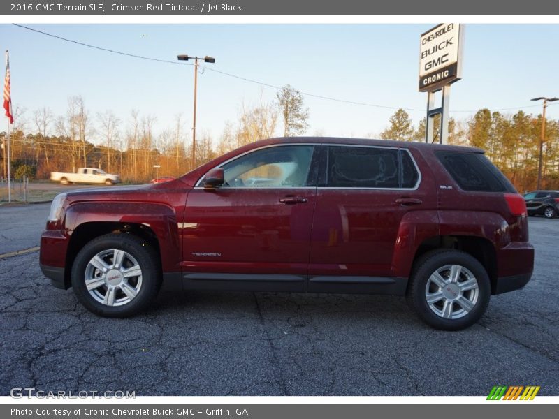Crimson Red Tintcoat / Jet Black 2016 GMC Terrain SLE
