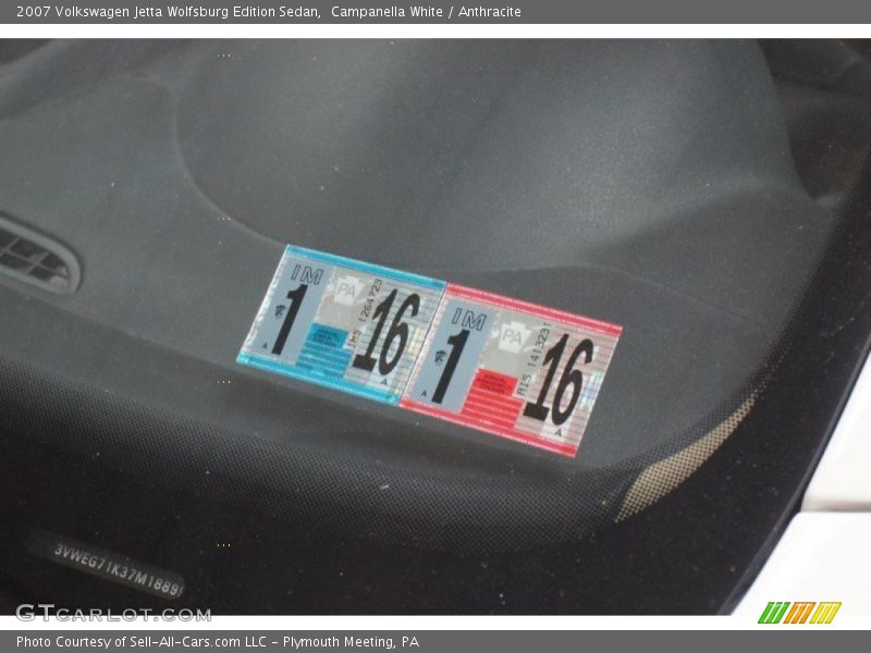 Campanella White / Anthracite 2007 Volkswagen Jetta Wolfsburg Edition Sedan