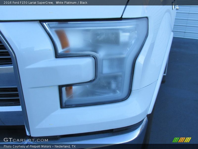 White Platinum / Black 2016 Ford F150 Lariat SuperCrew