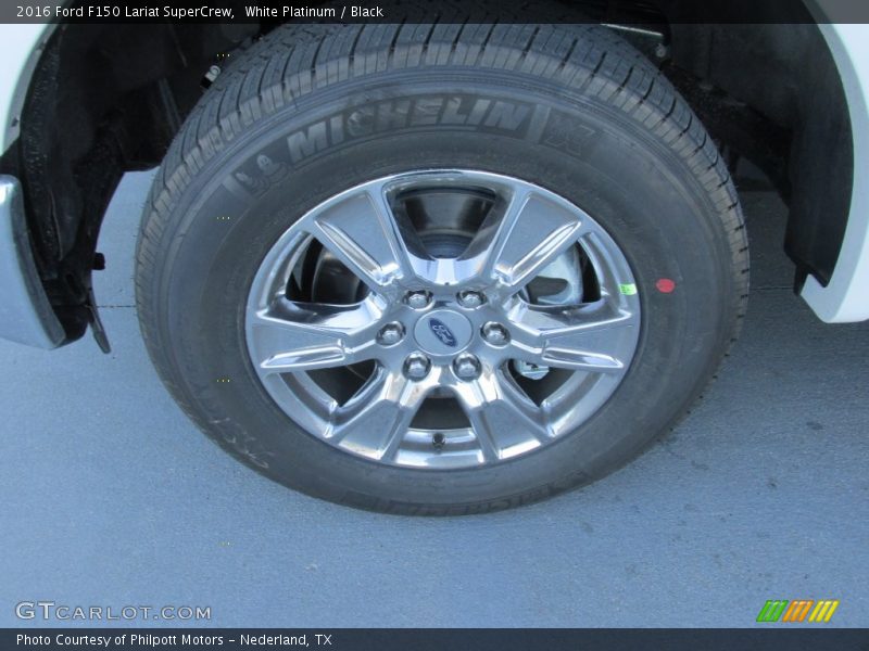 White Platinum / Black 2016 Ford F150 Lariat SuperCrew
