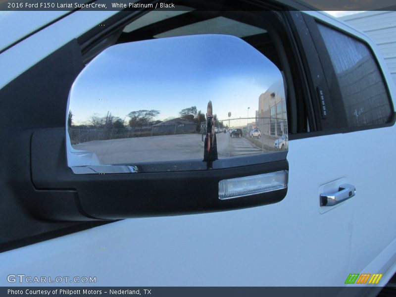 White Platinum / Black 2016 Ford F150 Lariat SuperCrew