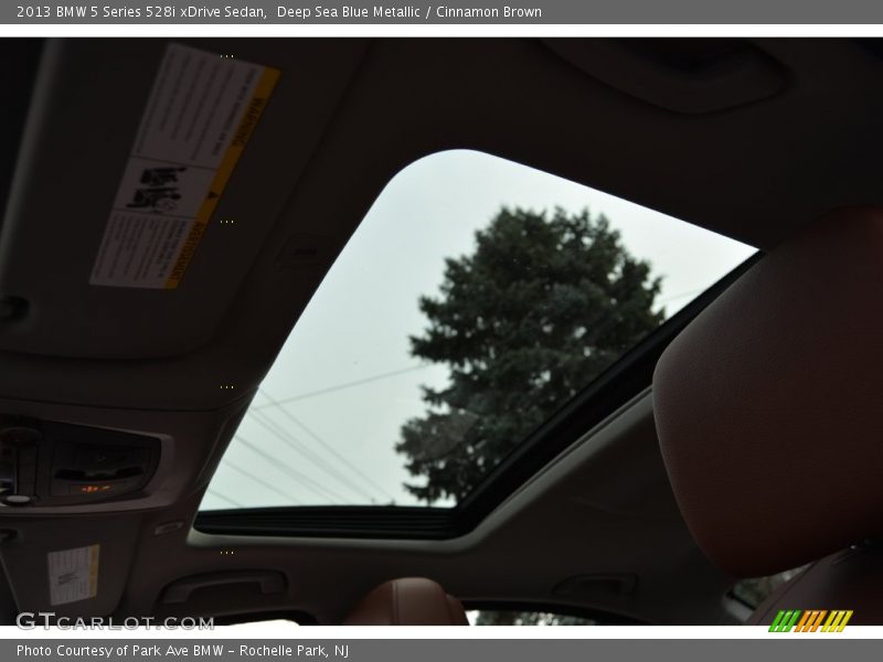 Deep Sea Blue Metallic / Cinnamon Brown 2013 BMW 5 Series 528i xDrive Sedan