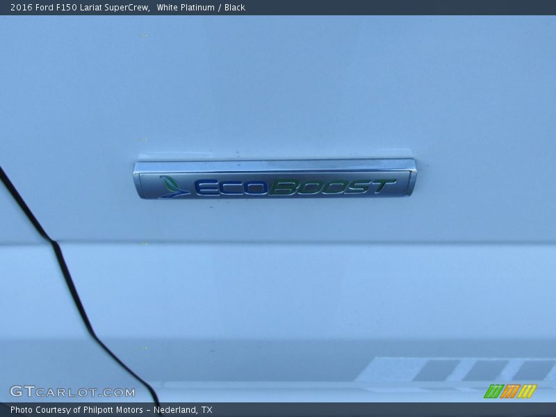 White Platinum / Black 2016 Ford F150 Lariat SuperCrew