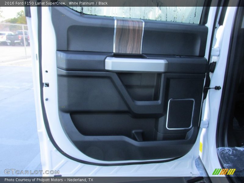 White Platinum / Black 2016 Ford F150 Lariat SuperCrew