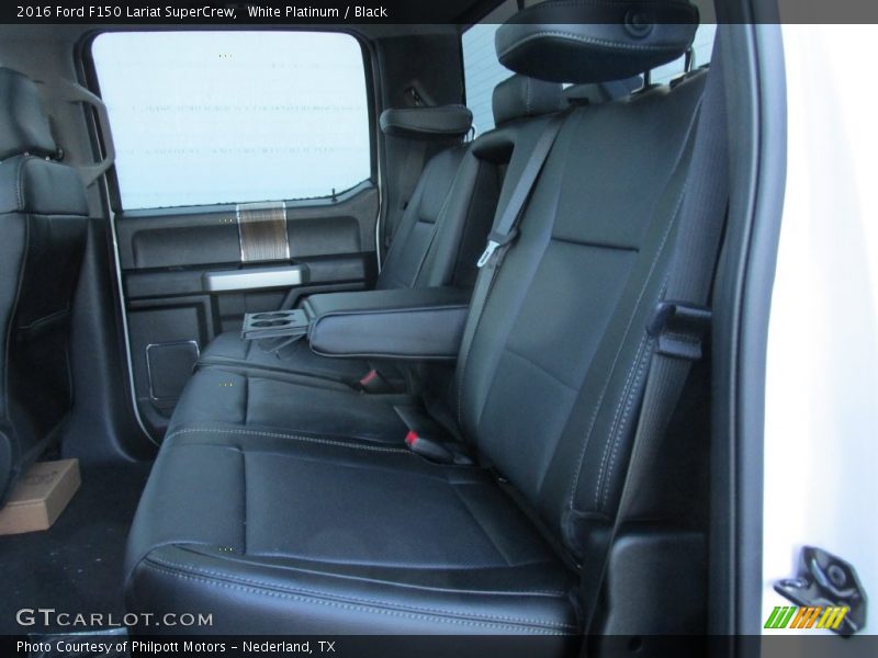 White Platinum / Black 2016 Ford F150 Lariat SuperCrew