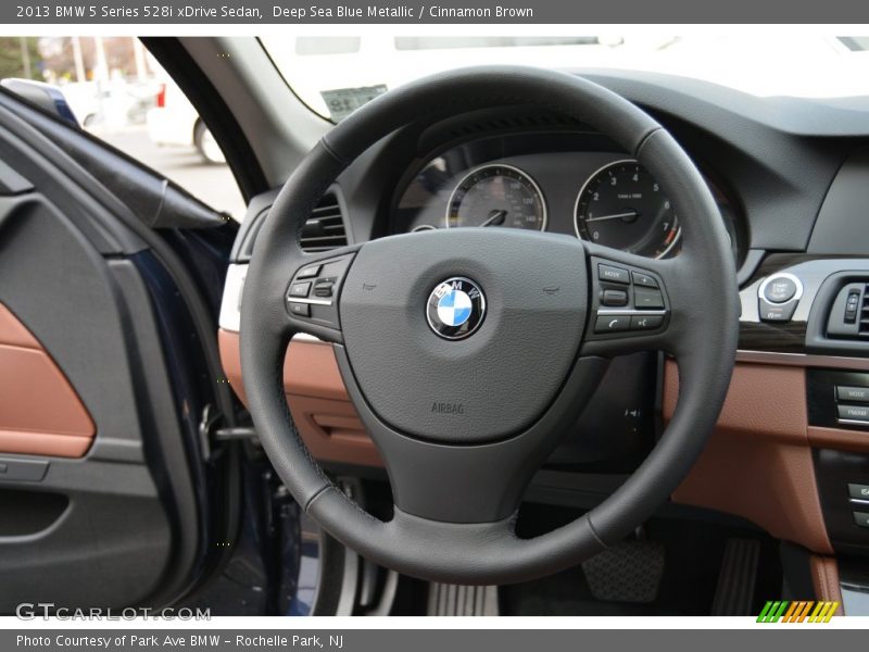 Deep Sea Blue Metallic / Cinnamon Brown 2013 BMW 5 Series 528i xDrive Sedan