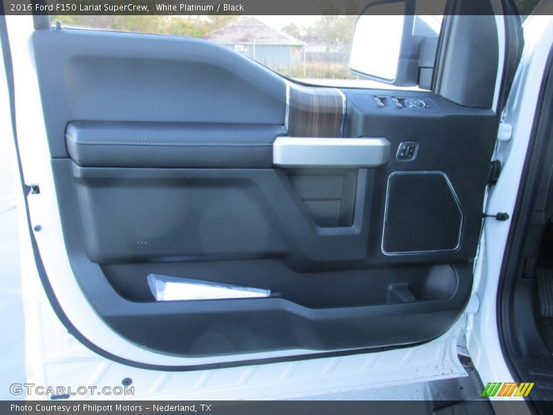 White Platinum / Black 2016 Ford F150 Lariat SuperCrew