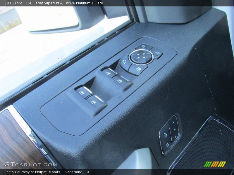 White Platinum / Black 2016 Ford F150 Lariat SuperCrew