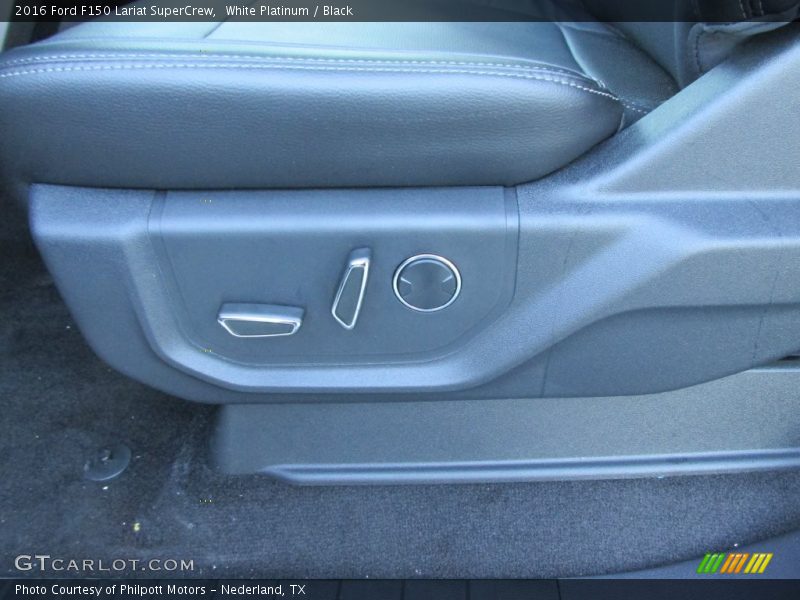 White Platinum / Black 2016 Ford F150 Lariat SuperCrew
