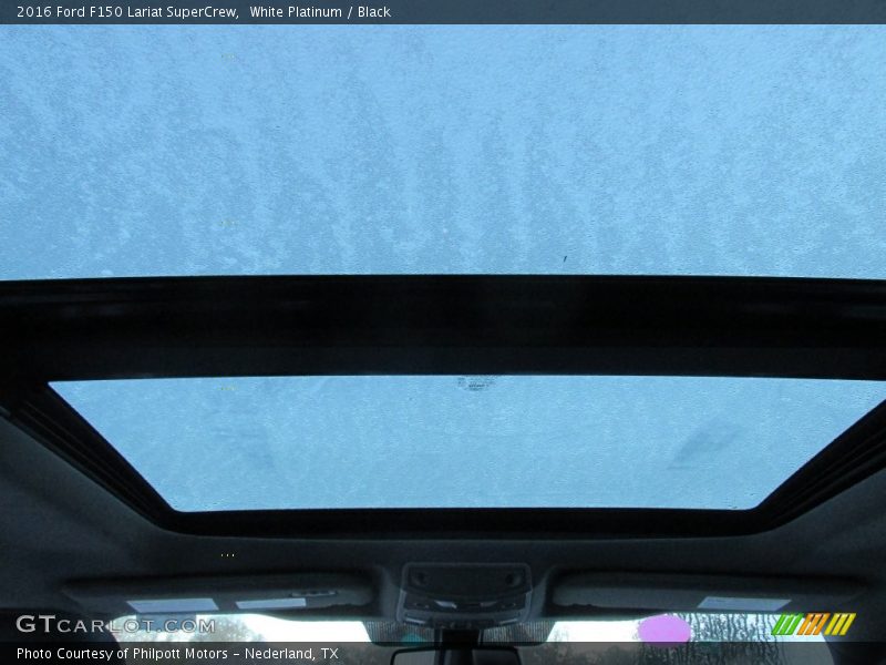 White Platinum / Black 2016 Ford F150 Lariat SuperCrew